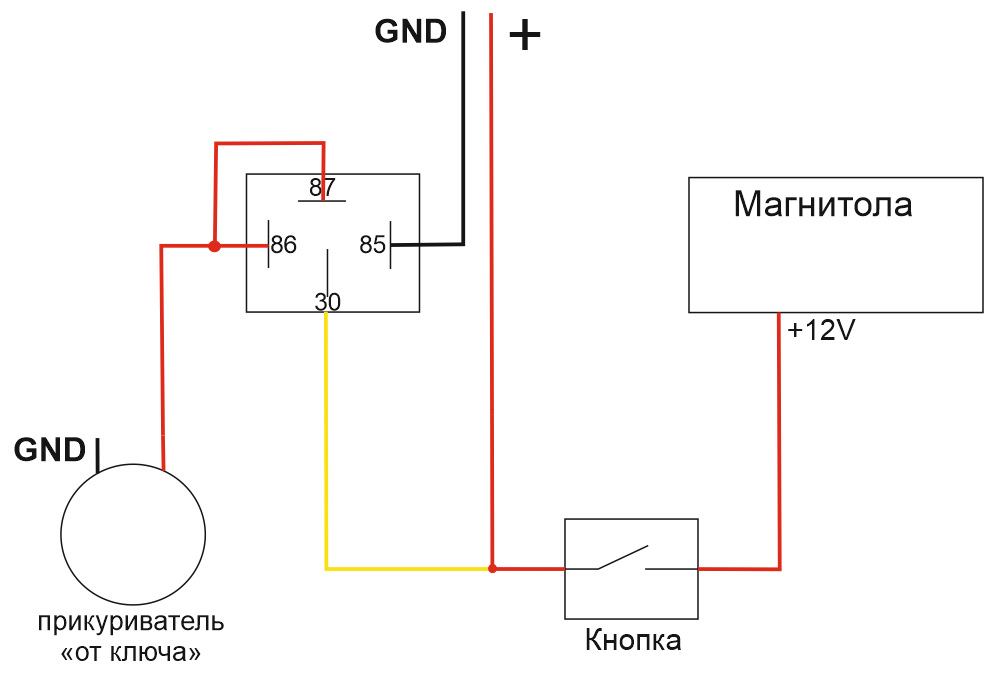 Можно ли напрямую подключить. Схема подключения магнитолы через реле. Схема подключить магнитолу к аккумулятору напрямую. Схема подключения магнитолы УАЗ Патриот. Схема подключения магнитолы через аккумулятор.